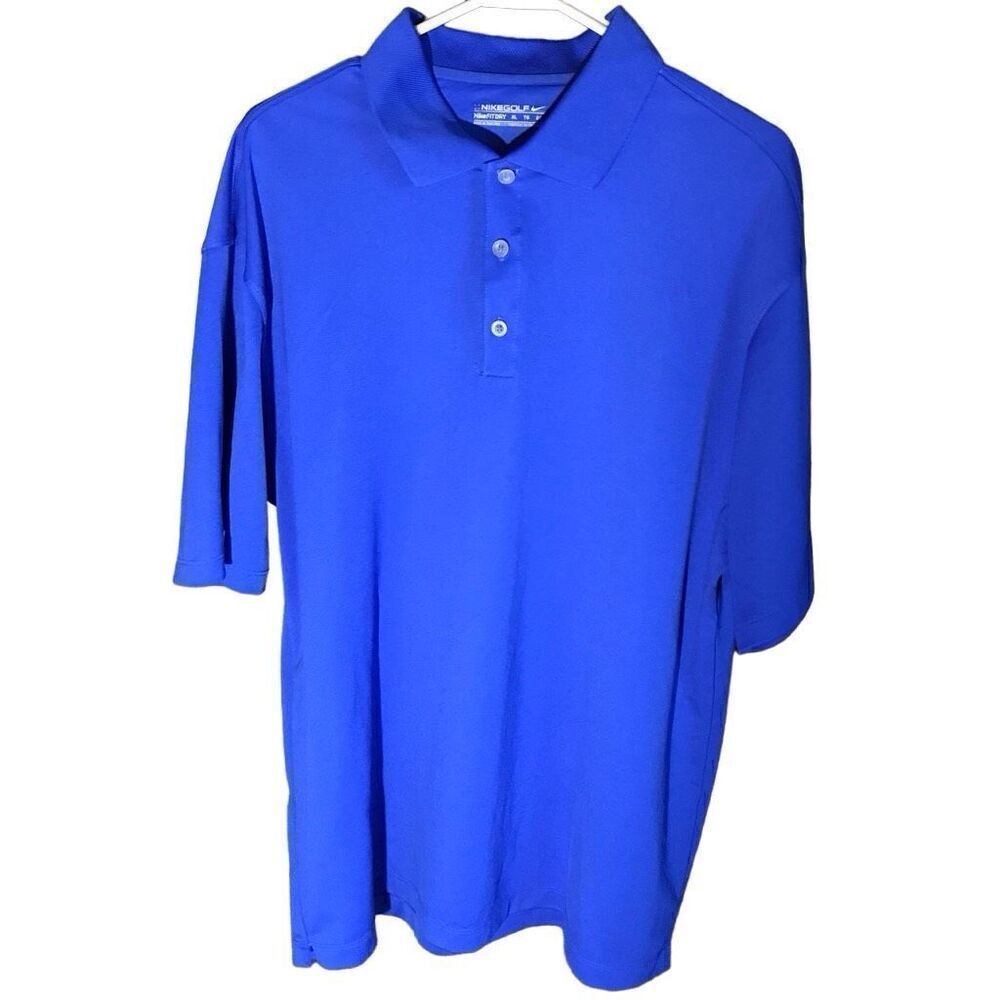 Nike Golf fit dry polo shirt Size XL Mens blue athletic short sleeve
